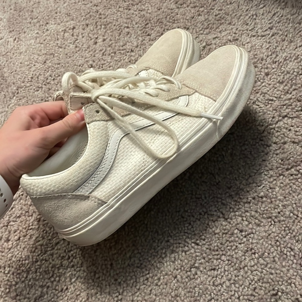 White/Cream Van sneakers